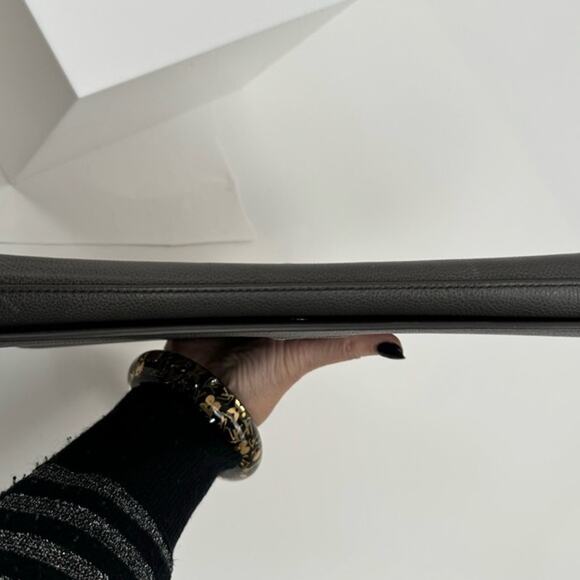 YSL Belle Du Jour grey clutch/ shoulder bag or cross body adding strap or chain - Picture 10 of 10